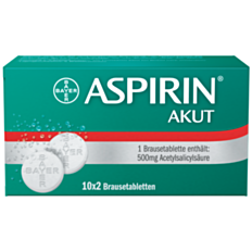 Aspirin Akut Brausetabletten 500mg 20 Stück