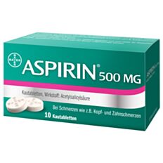 Aspirin Kautabletten 500mg 10 Stück