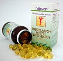 Hafesan Knoblauch + Mistel + Weißdorn Kapseln 80 Stk.