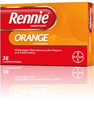 Rennie Antacidum Lutschtabletten Orange 36 Stück