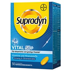 Supradyn Vital 50+ Filmtabletten Ginseng+Olivenblatt 30 Stück