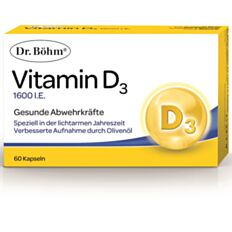 Dr. Böhm Vitamin D3 1600 I.E. Kapseln 60 Stück