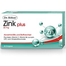 Dr. Böhm Zink plus 30mg Dragees 30 Stück