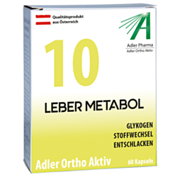 Adler Ortho Aktiv Nr. 10 - Leber Metabol Kapseln 60 Stück