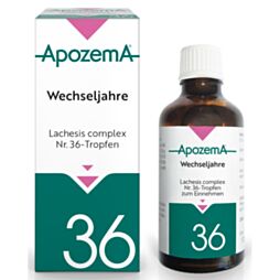 Apozema Tropfen Nr. 36 Wechseljahre - Lachesis complex 50ml