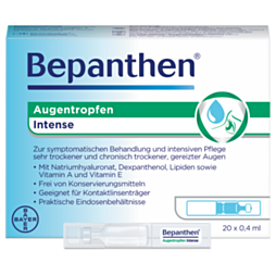 Bepanthen INTENSE Augentropfen Einzeldosen 20 Stück