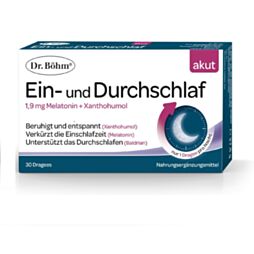 Dr. Böhm Ein- und Durchschlaf Akut Dragee 1.9mg 30 Stück