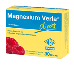 Magnesium Verla Direkt Sticks Himbeere 30 Stück