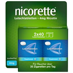 Nicorette Lutschtabletten Freshmint 4mg 80 Stück