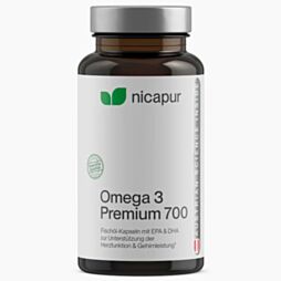 NICApur Omega 3 Premium 700mg Kapseln 60 Stück