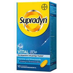 Supradyn vital 50+ Filmtabletten Ginseng+Olivenblatt 90 Stück