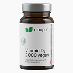 NICApur Vitamin D3 2000 I.E. vegan Kapseln 60 Stück