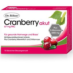 Dr. Böhm Cranberry Akut Brausegranulat-Beutel 10 Stück