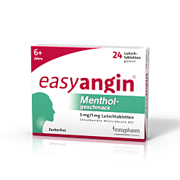 Easyangin Lutschtabletten Menthol 5mg/1mg 24 Stück