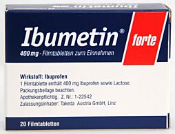 Ibumetin Filmtabletten forte 400mg 20 Stück
