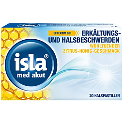 Isla Med Akut Zitrus-Honig Pastillen