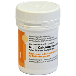 Schüßler Salze Kautabletten Nr. 1 Calcium fluoratum D12 100g