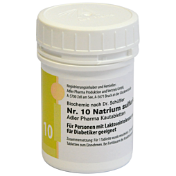 Schüßler Salze Kautabletten Nr. 10 Natrium sulfuricum D6 100g