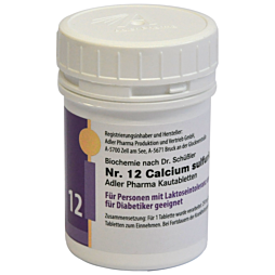 Schüßler Salze Kautabletten Nr. 12 Calcium sulfuricum D6 100g