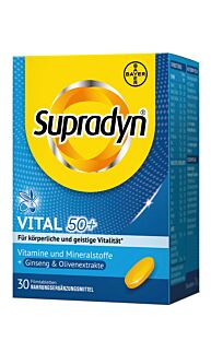 Supradyn Vital 50+ Filmtabletten 30 Stk. Ginseng+Olivenblatt