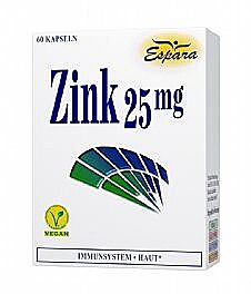 Espara Zink 25mg Kapseln 60 Stück