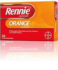 Rennie Antacidum Lutschtabletten Orange 36 St&uuml;ck